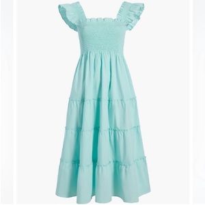 Hill House Ellie Nap Dress Size Small. Bay Blue Poplin Dress excellent condition